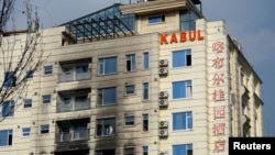 阿富汗喀布尔遭遇袭击的桂园酒店。(2022年12月13日)