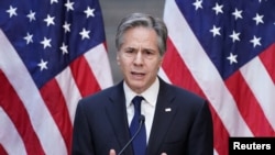 资料照:美国国务卿布林肯。