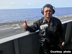 台北的军情与航空网站主编施孝玮(照片提供:施孝玮)