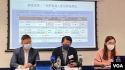 香港民意研究所4月29日公布一项民意调查显示,超过50%受访者不愿意到大湾区生活或工作。 (美国之音/汤惠芸)