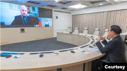 耶路撒冷邮报刊登采访台湾外长吴钊燮的照片（台湾外交部照片）