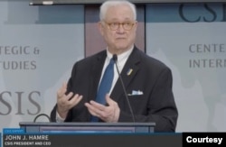 战略与国际研究中心主任何慕礼(John Hamre)(照片来自CSDS-CSIS-youtubue, 05/09/2022)