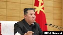 Nhà lãnh đạo Triều Tiên Kim Jong Un (ảnh do hãng thông tấn nhà nước KCNA, công bố ngày 15/5)