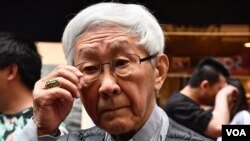 年屆90歲的天主教香港教區榮休主教陳日君樞機,5月11日首次被警方國安處人員拘捕,指他涉嫌勾結外國勢力,當晚獲准保釋。(美國之音/湯惠芸)