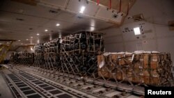 Vũ khí được viện trợ cho Ukraine.