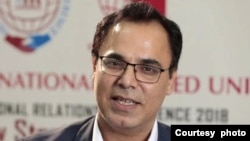 研究中国问题的印度学者玛诺吉科瓦拉马尼(Manoj Kewalramani)(照片由本人提供)