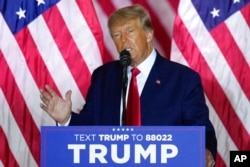 资料照片:美国前总统特朗普。