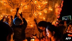 ၂၀၂၂ ခုနှစ် နိုဝင်ဘာလ ၆ ရက်နေ့ ပြင်ဦးလွင် တန်ဆောင်တိုင်ပွဲတော် (Photo by AFP)