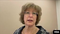 前美国国际发展署副署长邦妮·格里克2022年10月26日在华盛顿智库全球台湾研究所接受美国之音采访。(美国之音锺辰芳拍摄)