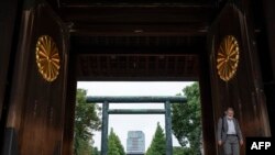 资料照:日本靖国神社的大门