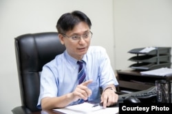 台湾世新大学前国际长吴巨盟。（吴巨盟提供）