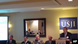 美日研究所研讨会,日本驻美大使藤崎一郎(右一)中国科学院院士许智宏(右二)