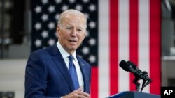 美国总统拜登在马里兰州发表讲话(2022年10月7日)