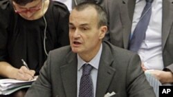 联合国安理会的主要欧洲国家要求谴责叙利亚暴力镇压和平抗议者。图为法国驻联合国大使阿劳德。