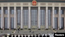 举行中国两会的北京人大会堂 (2019年3月2日)