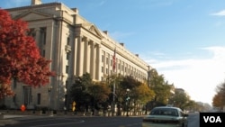 资料照片:位于华盛顿的美国司法部总部大楼。