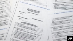 美国司法部公布的特朗普海湖庄园查获物品清单。(2022年9月2日)