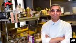 资料照:意大利黑手党杀手埃德加多·格雷科最近在法国的一家比萨店内被捕。