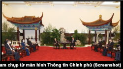 11月1日国家主席习近平在北京人民大会堂会晤越共总书记阮富