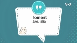 学个词 - foment 学个词 - foment