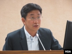 台湾民进党立委蔡适应 (美国之音张永泰拍摄 2017年11月22日)