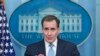 Juru bicara Dewan Keamanan Nasional AS John Kirby berbicara dalam konferensi pers harian di Gedung Putih, Washington, pada 25 Januari 2023. (Foto: AP/Susan Walsh)