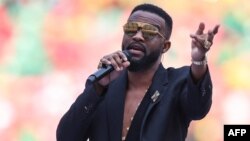 Fally Ipupa azo' yemba na bofungwami ya CAN 2021 (Coupe d'Afrique des nations) na stade Olembe, Yaounde, Cameroun, 9 janvier 2022