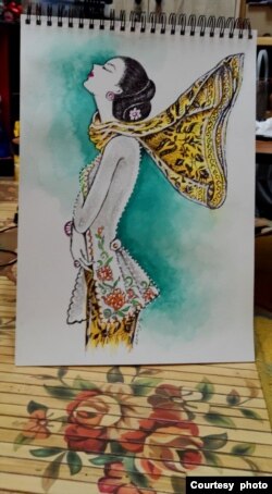 Sketsa Kebaya karya Sonny Muchlison (foto: courtesy).