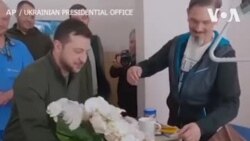 ဆေးရုံတက်လူနာတွေကို ယူကရိန်းသမ္မတ တွေ့ဆုံအားပေး
 ဆေးရုံတက်လူနာတွေကို ယူကရိန်းသမ္မတ တွေ့ဆုံအားပေး