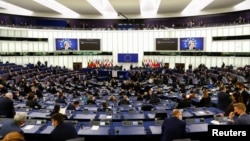 资料照:位于法国斯特拉斯堡的欧洲议会大厅