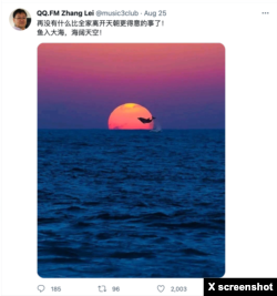 2022年8月25日这天,润出中国的张雷一连发了15条推文。 (网络截图)