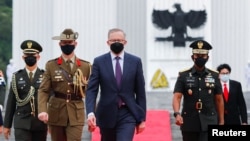 澳大利亚总理阿尔巴尼斯2022年6月6日在印度尼西亚访问。(路透社)