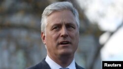 资料照片:时任美国白宫国家安全顾问的罗伯特·奥布莱恩。(路透社2020年11月17日)