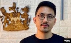 中学中文科补习老师、民间组织港语学召集人陈乐行 (美国之音/汤惠芸)