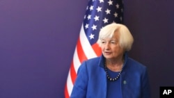 美国财政部长耶伦(Janet Yellen)周二在韩国首尔访问。(2022年7月19日)