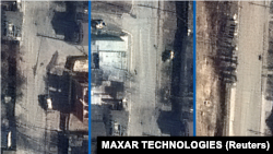 Ảnh vệ tinh cho thấy thường dân bị giết tại thị trấn Ukraine nằm trong tay Nga.