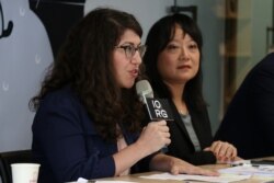 美国在台协会发言人孟雨荷(Amanda Mansour)在10月20日鼓励IORG的研究,她说,“我们对(不实讯息的)这个挑战越来越了解,我们对手实力就越来越弱。”(美国之音李玟仪摄)