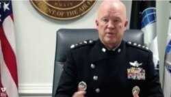 美国太空司令部司令、空军上将约翰·雷蒙德(John W.Raymond)8月31日在华盛顿智库威尔逊中心举办的会议上谈及中国威胁(照片来源:视频截图)