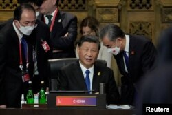 中国领导人习近平在巴厘岛出席G20峰会。(2022年11月15日)