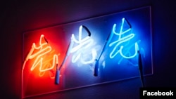 林锦乐的霓虹灯作品。 (林锦乐提供)