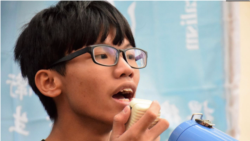 前香港“学生动源”(Studentlocalism)领袖钟翰林Tony Chung(美国之音汤惠芸摄)