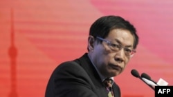 资料照:任志强在北京的一个会议上讲话。(2013年11月18日)