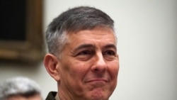 美军非洲司令部司令汤森(General Townsend)到国会作证(美国之音黎堡2020年3月10日摄)