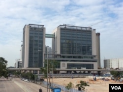 香港西九龙法院 (美国之音记者申华 拍摄)