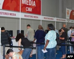 媒体代表在注册