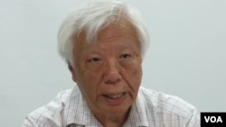 台湾民间司法改革基金会董事长 瞿海源(美国之音张永泰拍摄)