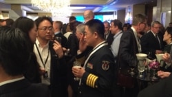 中国军方官员2017年6月2日出席香格里拉对话会 (美国之音黎堡摄)