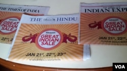 印度媒体对于中国的报道主要分成两个阵营 - 唱衰中国的和支持中国的。(美国之音朱诺拍摄)