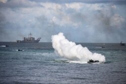 台湾军方本周进行为期5天4夜的年度汉光演习,压轴的三军联合反登陆作战于周四(7月16日)展开(台湾国防部提供)