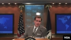 美国国务院发言人柯比(美国之音叶林摄)